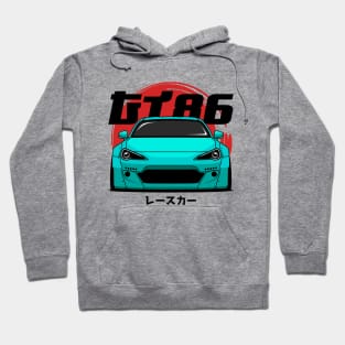 Cyan GT 86 Front Hoodie